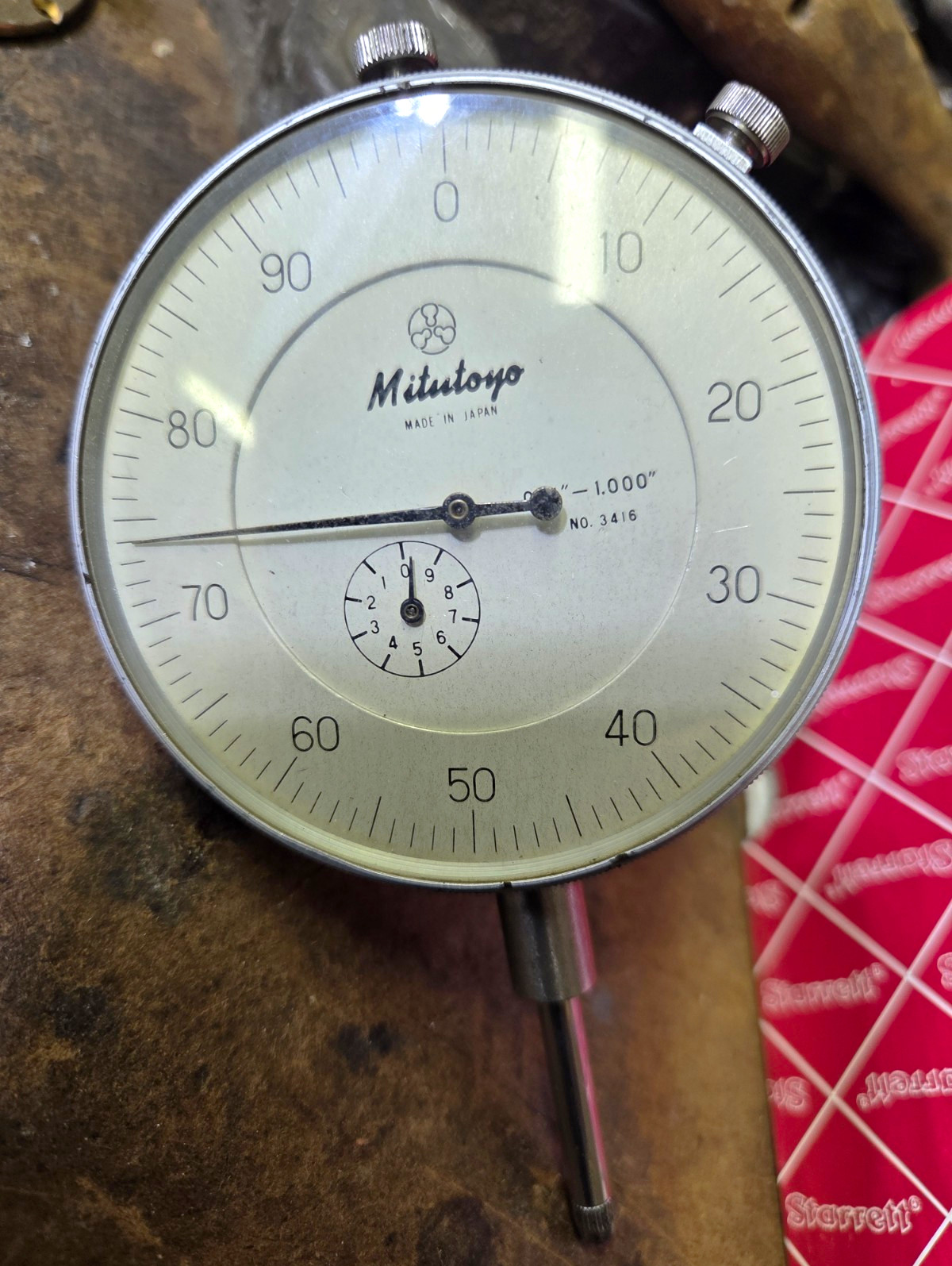 Mitutoyo Dial Indicator .0001" Graduation No. 3416 Made in Japan