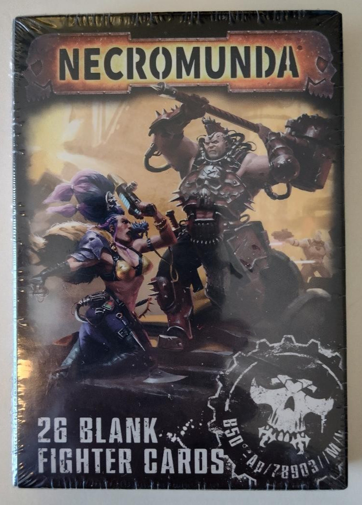 Necromunda Blank Fighter Cards - Games Workshop (2018) - Sealed