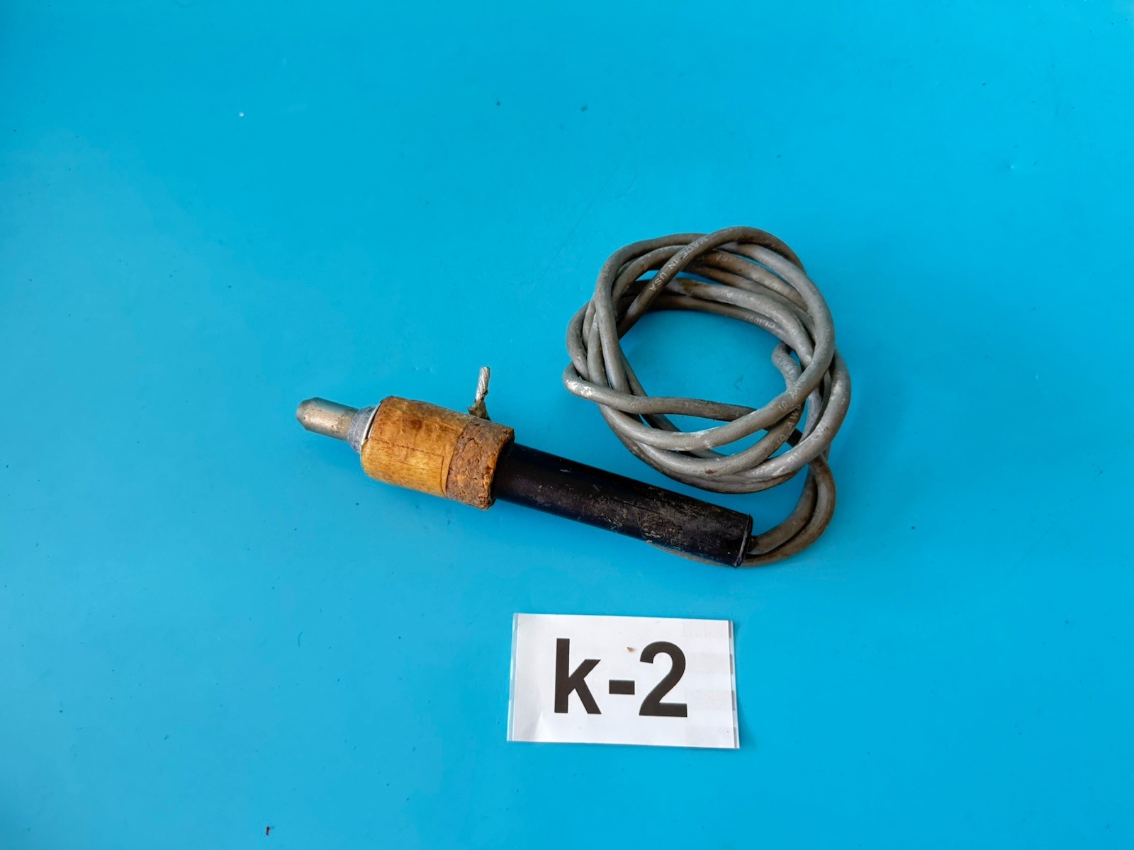 Vintage Electric Soldering Iron with Wooden Handle – Retro Antique Tool USA Made