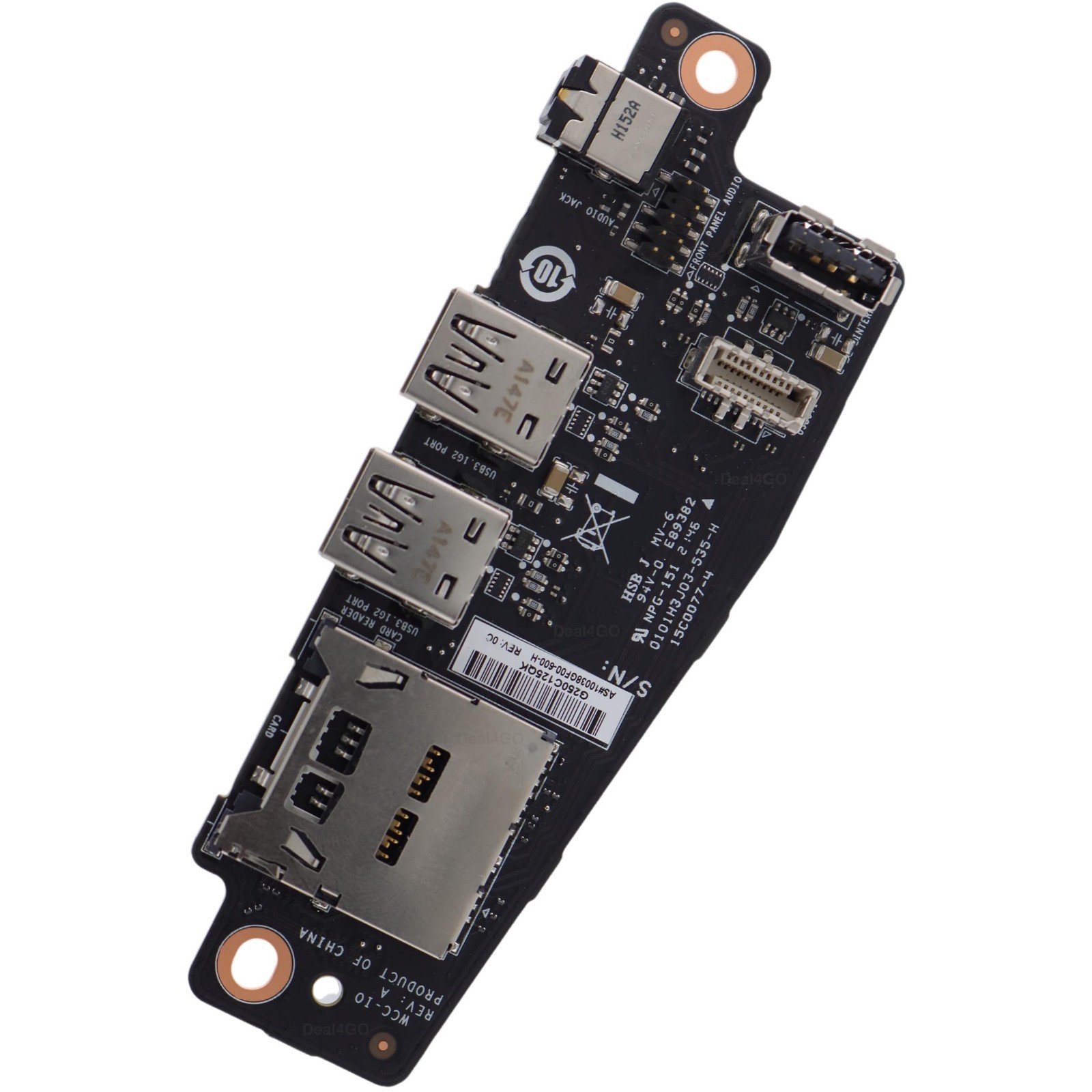 Intel NUC NUC9 Element Front USB Audio Board Cable Card Reader Port