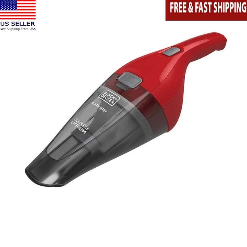 Cordless Handheld Vacuum Cleaner Pet Hair Lightweight Wall Mount Charger Red New