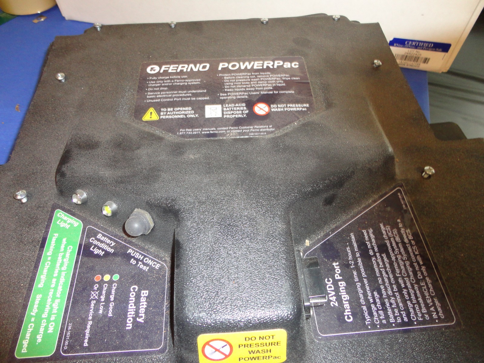 Ferno POWERFlexx+ Powered Ambulance Cot NEW Titanium never used from a college