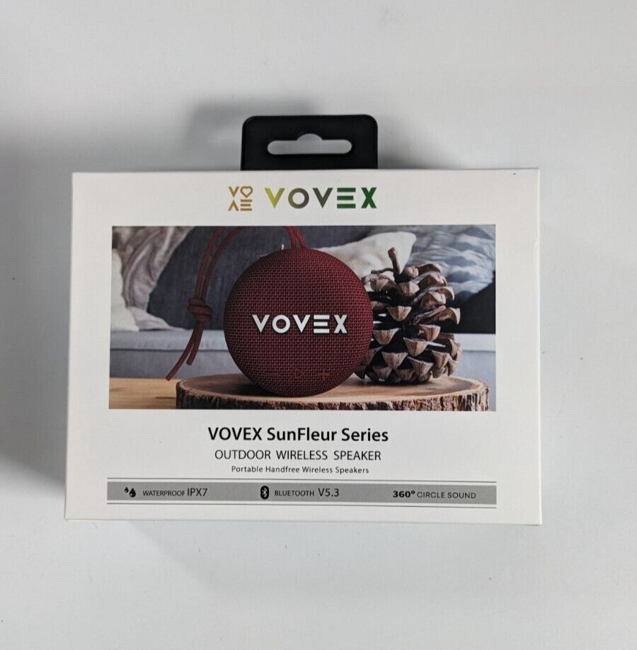 Vovex Sunfleur Series Outdoor Wireless Speaker- Red