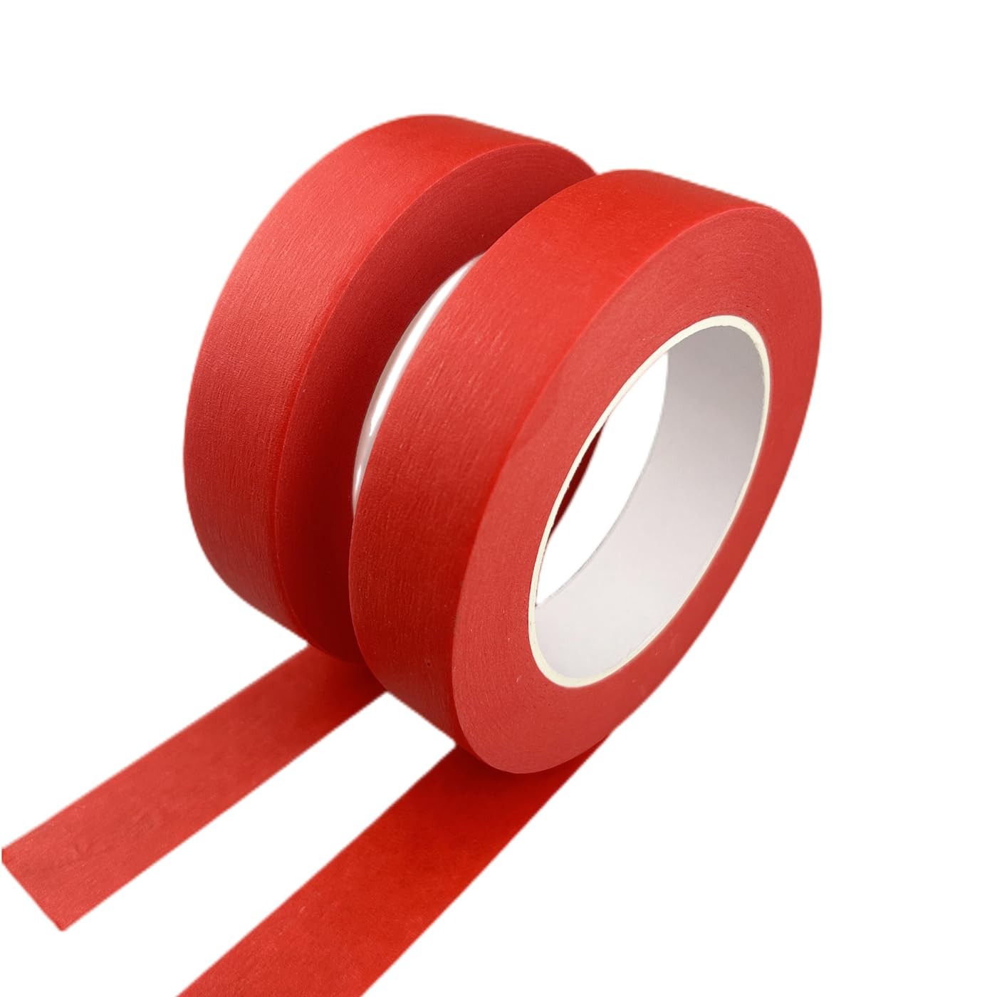 Red Masking Tape, 1 Inch x 55 Yards, 2 Rolls, Painters Tape for Painting, Hom...