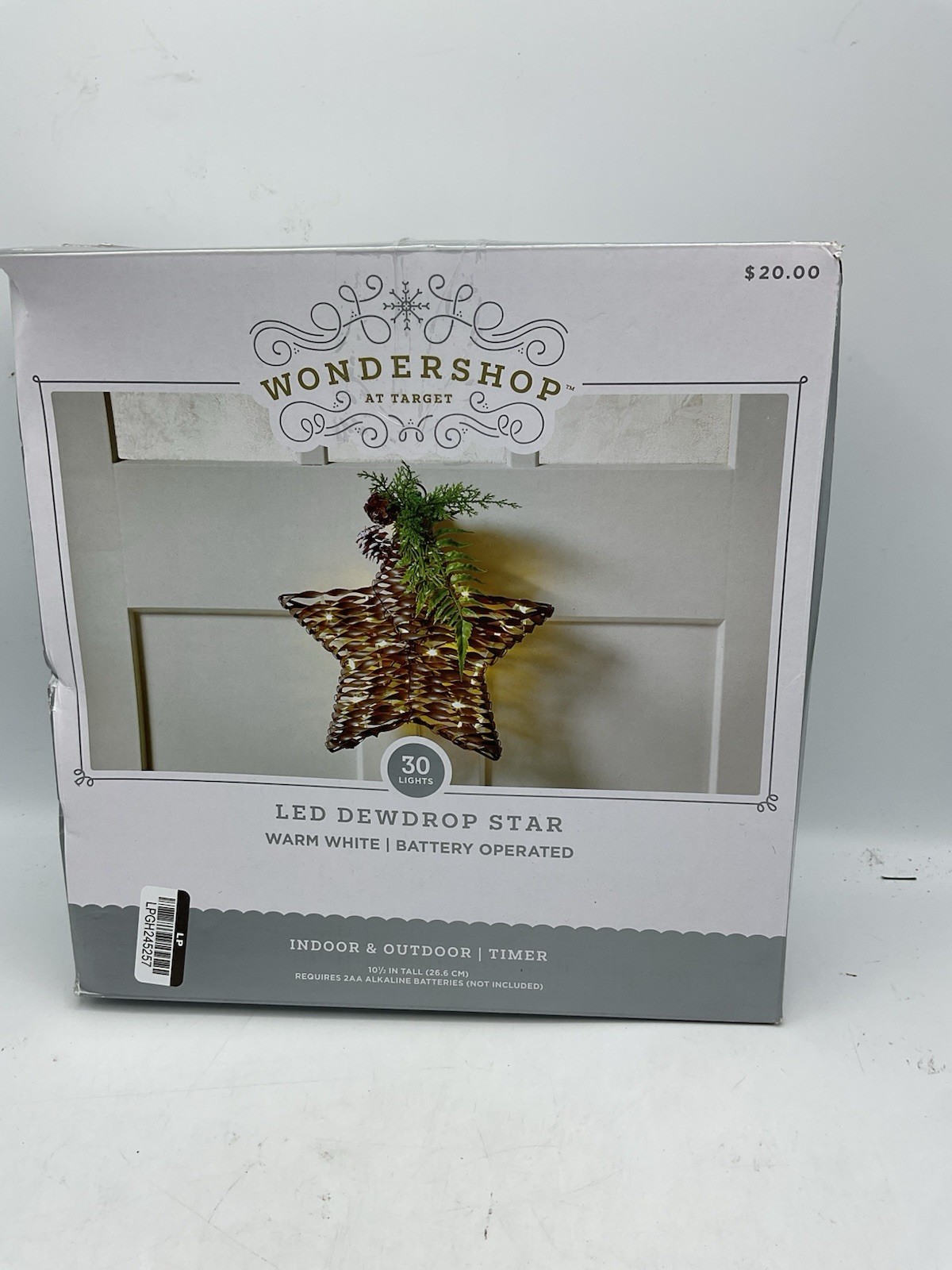 Wondershop LED Dewdrop Star Warm White 30 Lights