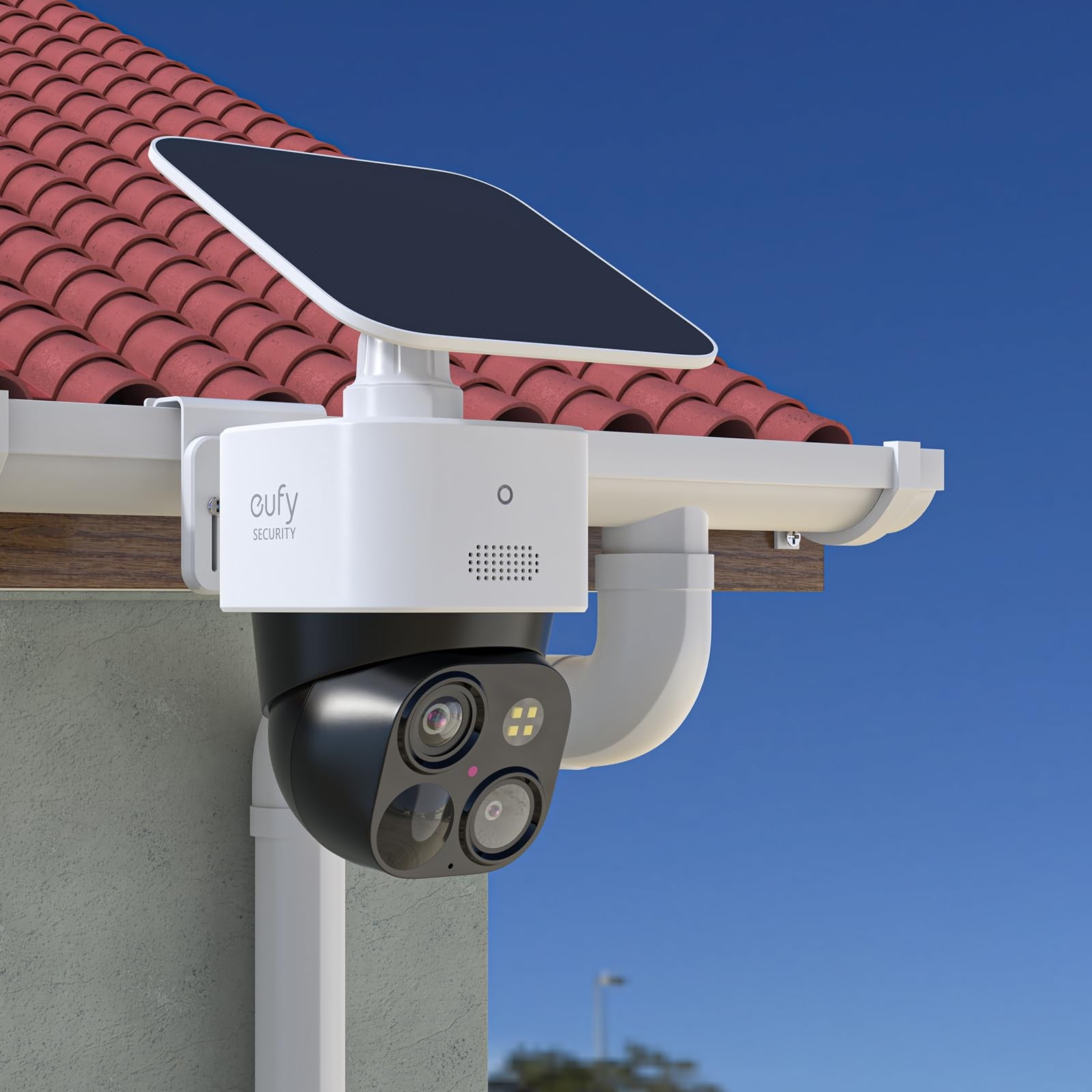 OkeMeeo Gutter Mount Bracket for eufy SoloCam Mount, White,1 Pack