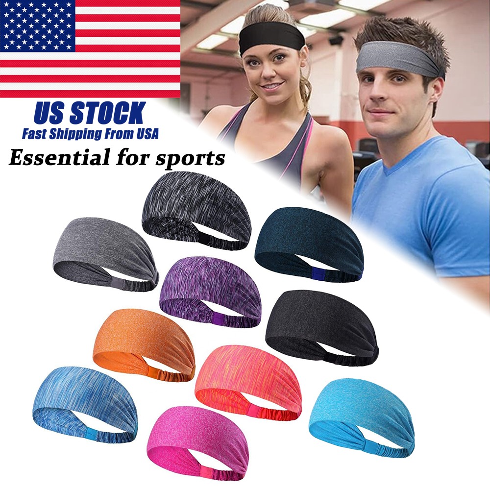 Sports Headbands Stylish Comfortable Stretchy Non Slip Headbands for Men Women