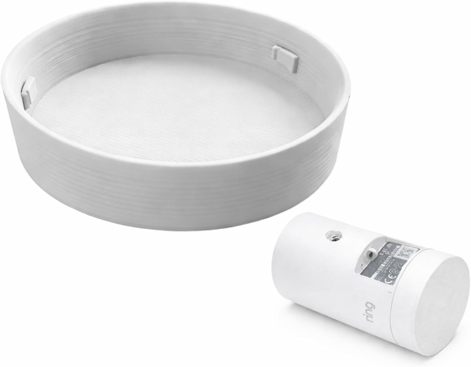 Battery Door Cover for Ring Outdoor Cam fit Both Stick up & Plus Camera - White