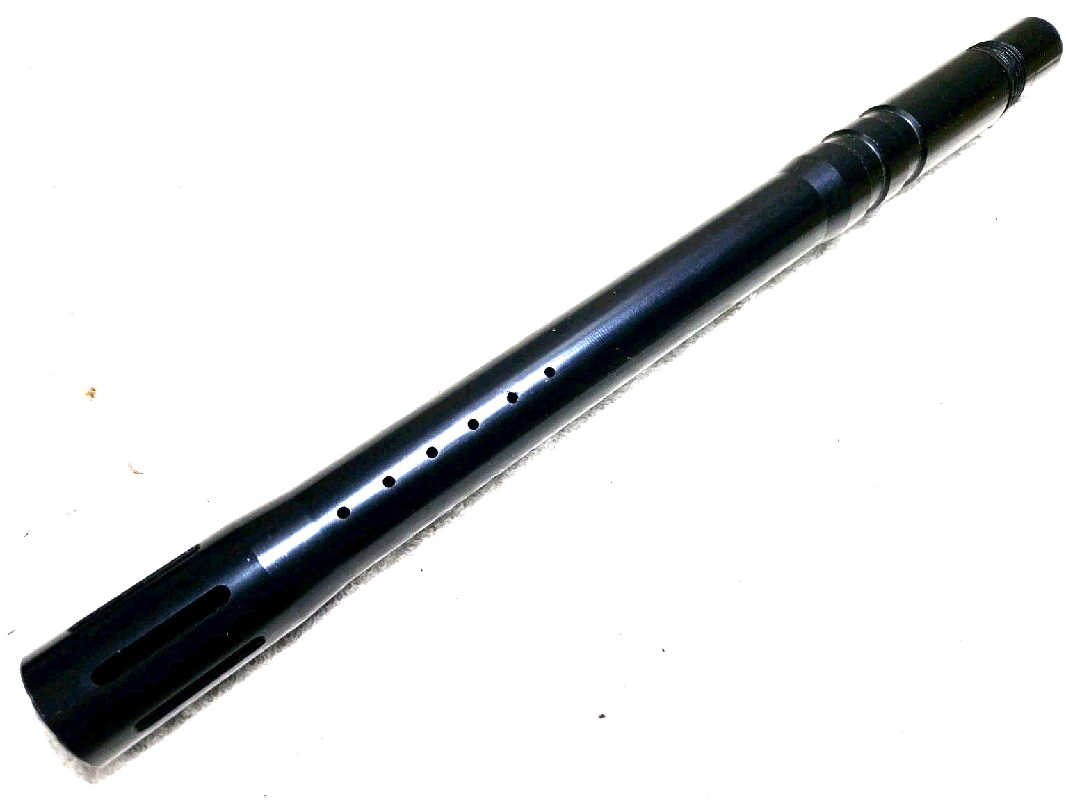 12 inch Dark Blue Spyder Paintball Gun Slot Ported Barrel Fits Piranha Rebel JT