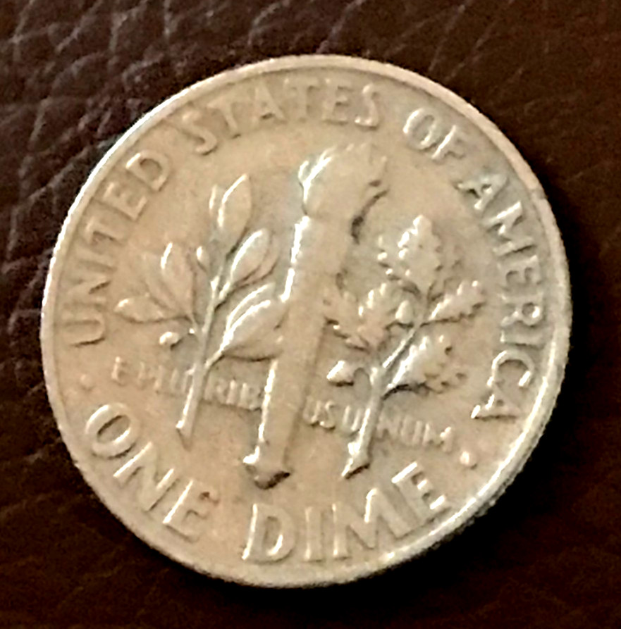 Two--1965 Roosevelt dimes no mint mark "Very Rare"