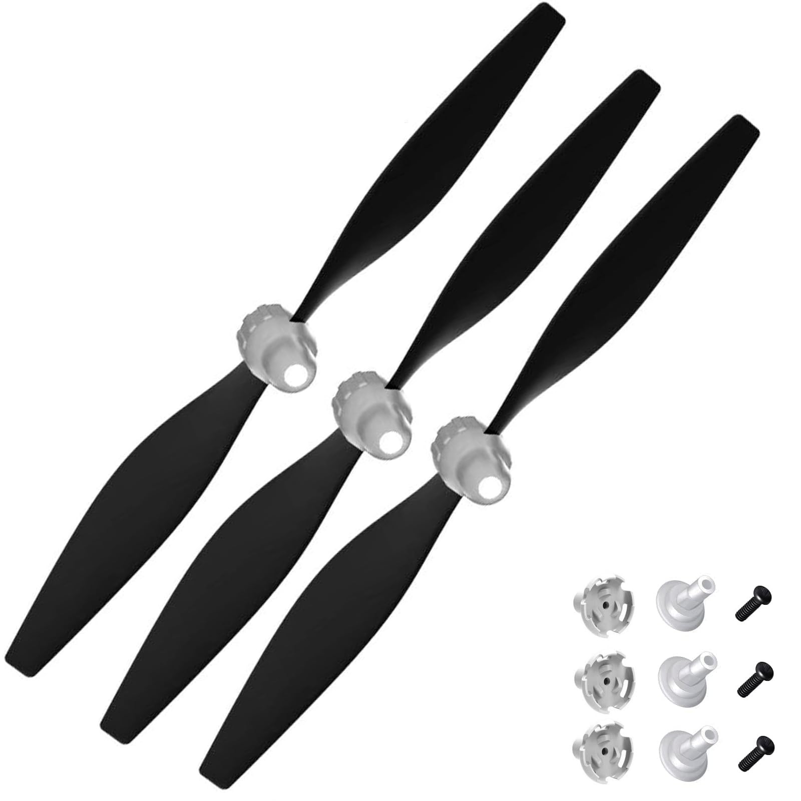 3 Sets F4U Rc Plane Propeller with Savers and 2blade, Black