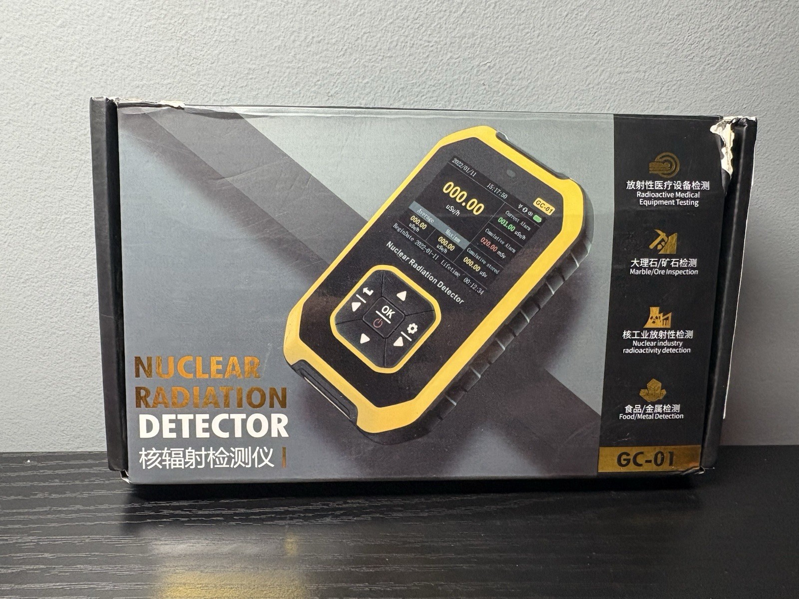 Nuclear Radiation Detector Geiger Counter GC-01