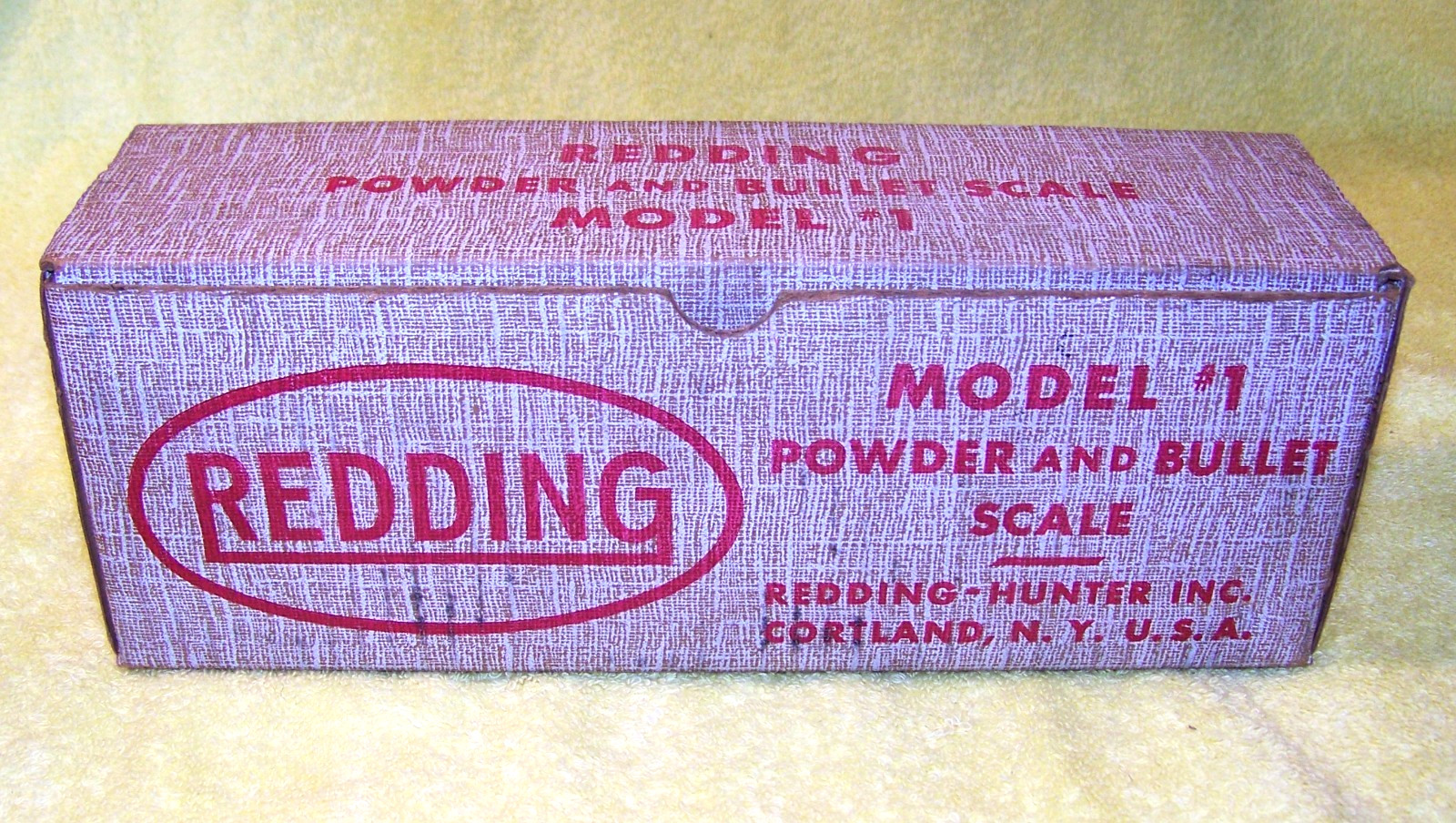 Vintage: REDDING Powder/Bullet Balance Beam Scale, Model #1, Original Condition