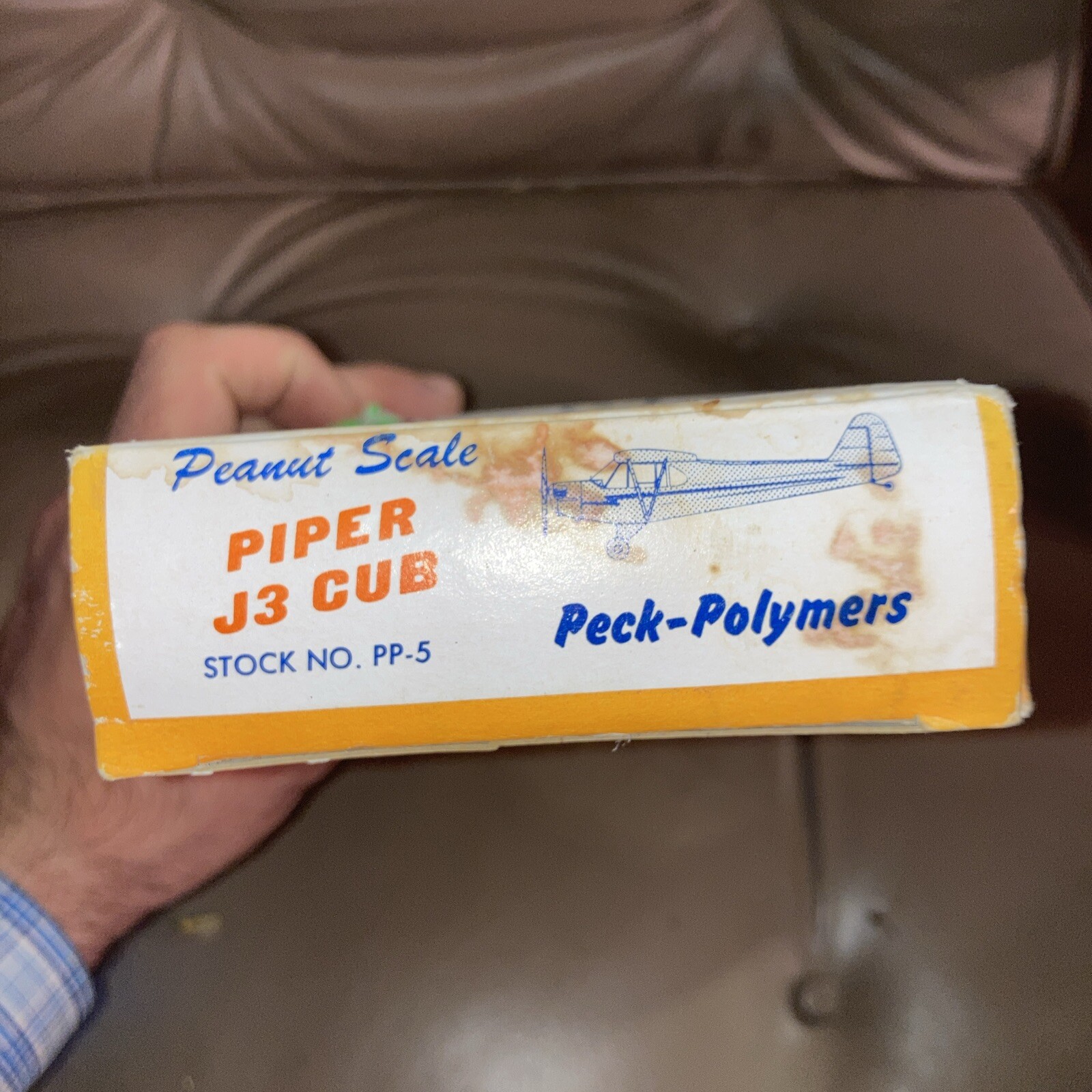 Peck Polymers Piper J-3 Cub Kit 13inch Wingspan Rubber Powered Peanut Scale