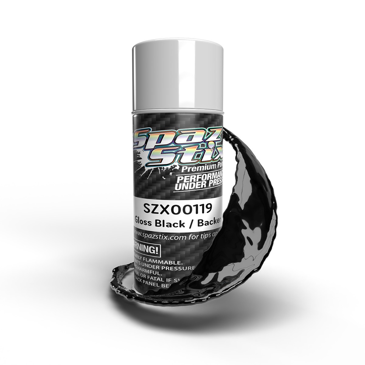 Spaz Stix High Gloss Black Paint or Backer Paint 3.5oz Can SZX00119 00119