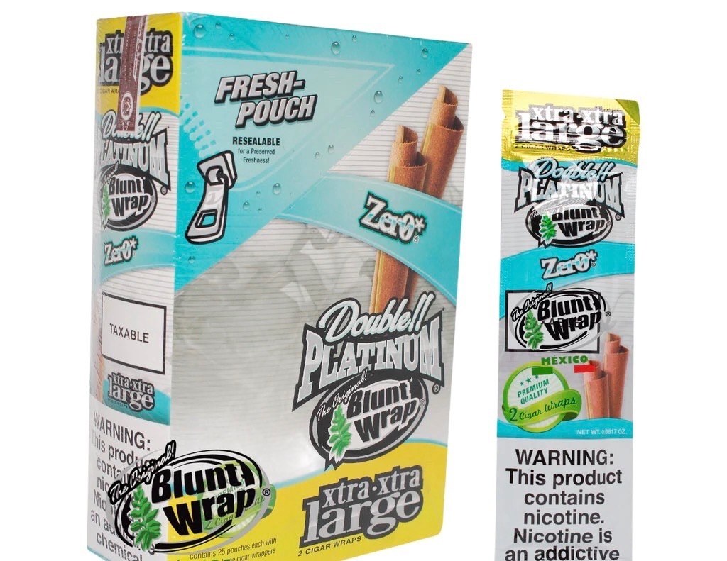 Original Zero B Wrap Rolling Papers  1 Box With 25 Packs