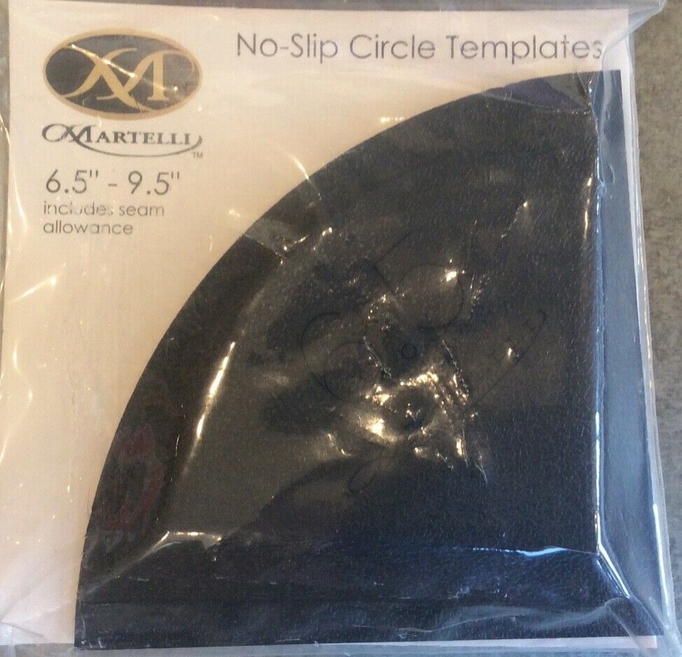 MARTELLI NOTIONS #CTS-69 NO-SLIP CIRCLE TEMPLATES - 6.5" - 9.5"