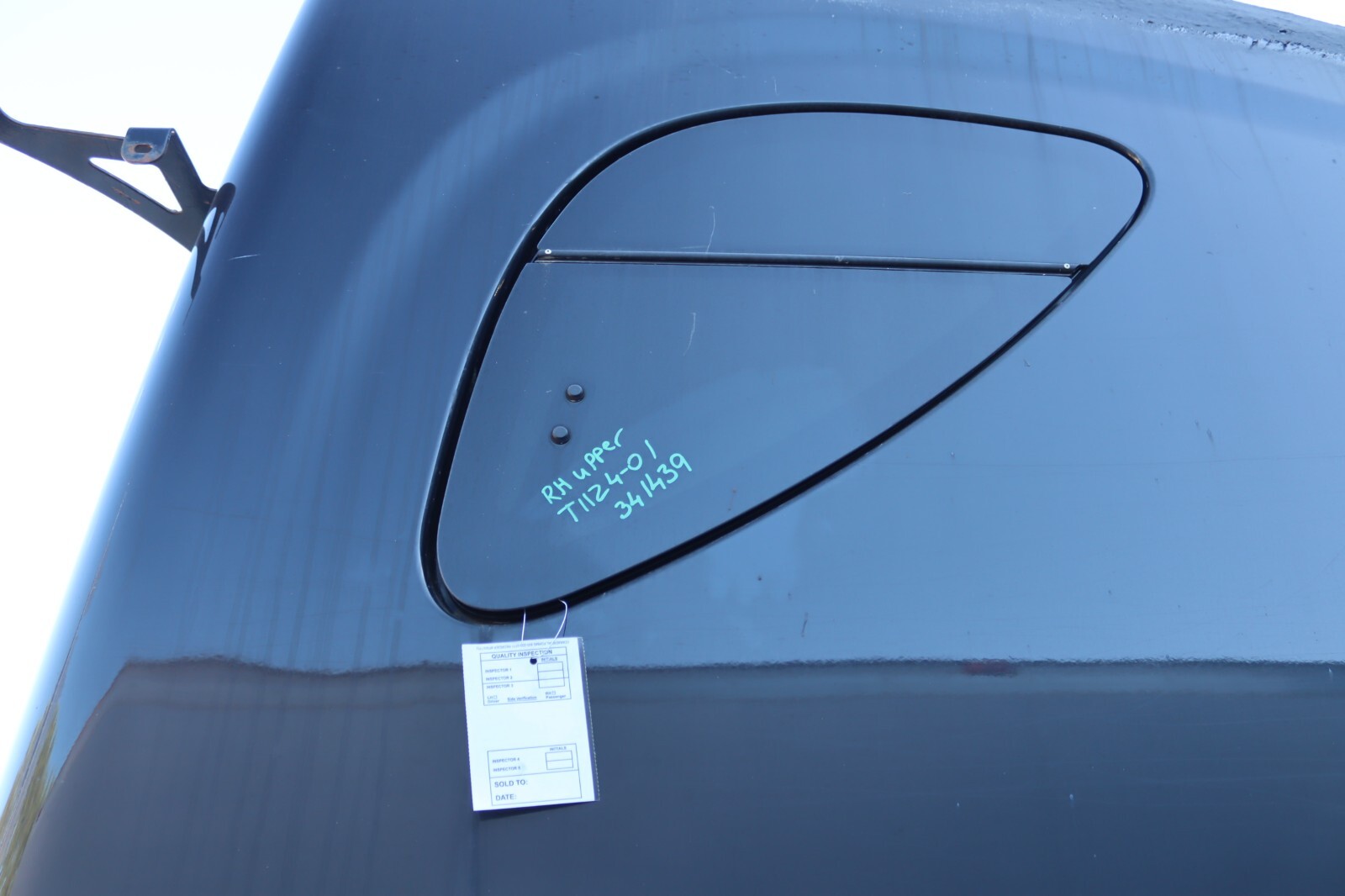 08-17 FREIGHTLINER CASCADIA 125 RIGHT PASSENGER UPPER CAB DOOR LID COVER OEM