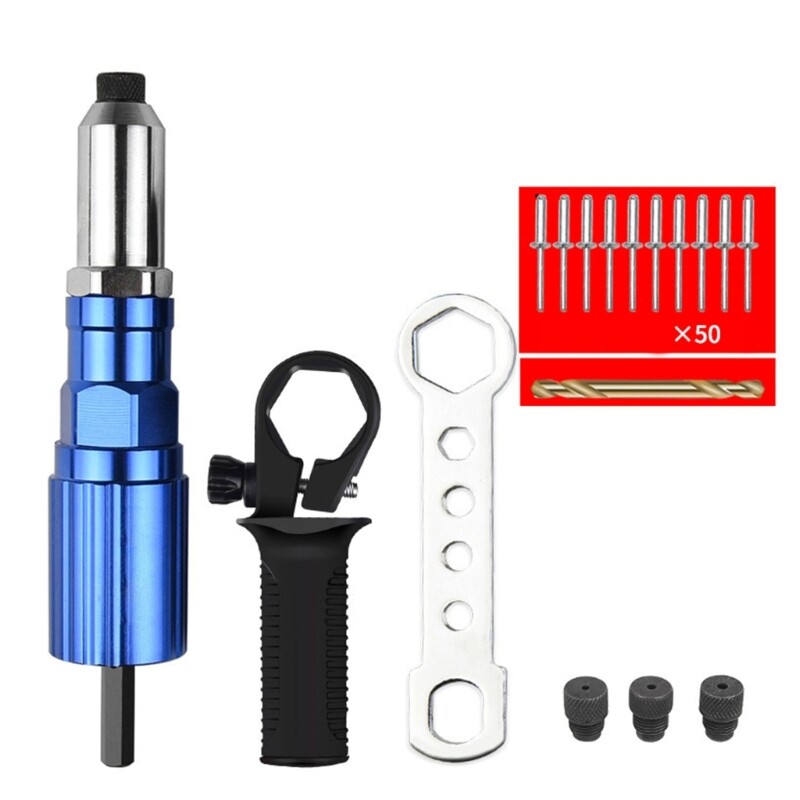 High Hardness Aluminum Casting Material Electric Rivet Gun Conversion Head Set