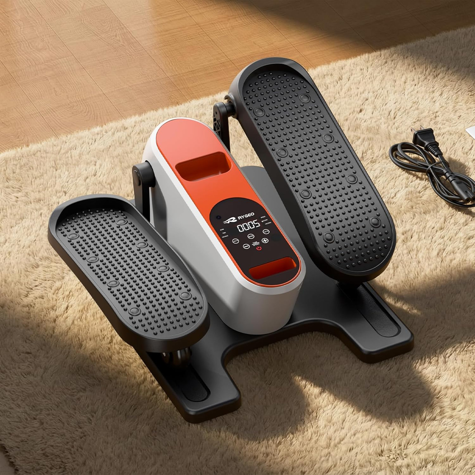 Under Desk Elliptical Machine Mini Leg Exerciser Seated Pedal Portable Quiet