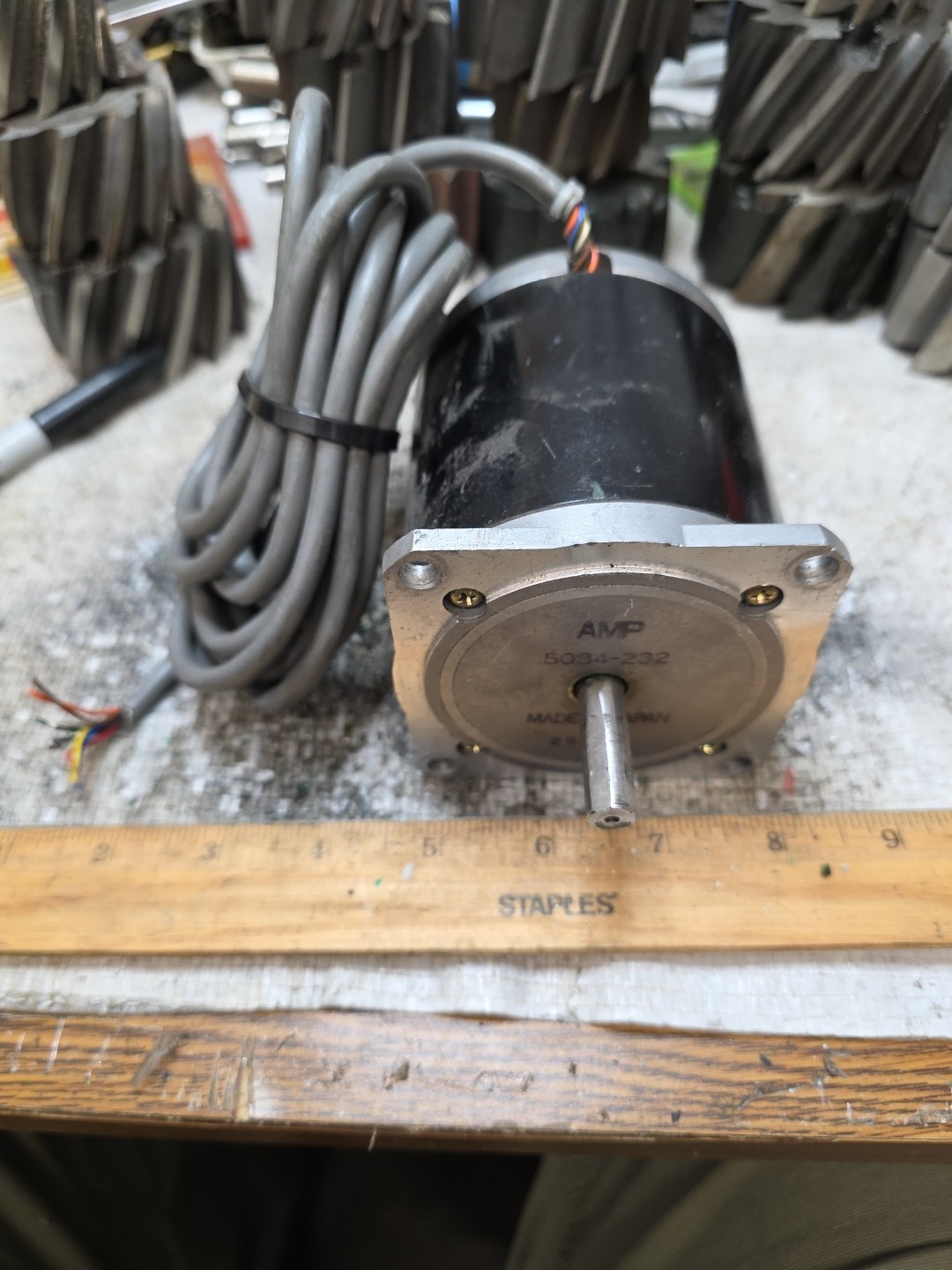 AMP STEPPER MOTOR 5034-232 JAPAN NEMA 34 BRAND USED IN EXCELLENT CONDITION