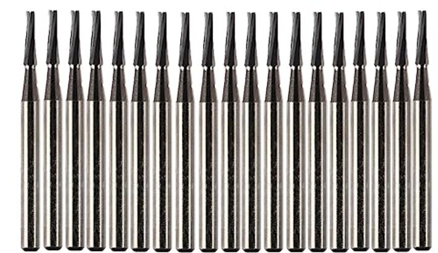 Windshield Repair Drill Bit Set with Collet - Carbide Tungsten Drill 20 Pack