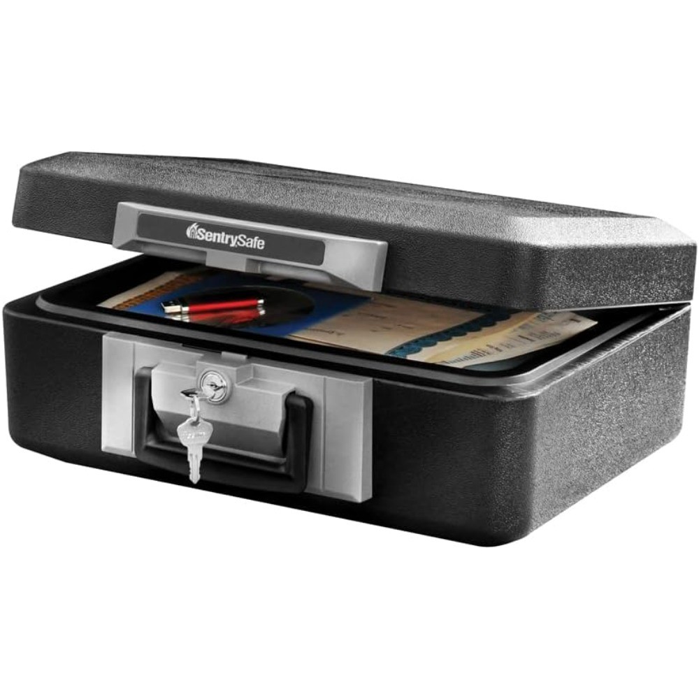 Fireproof Key Lock Safe Box for Documents Jewelry Cash Storage