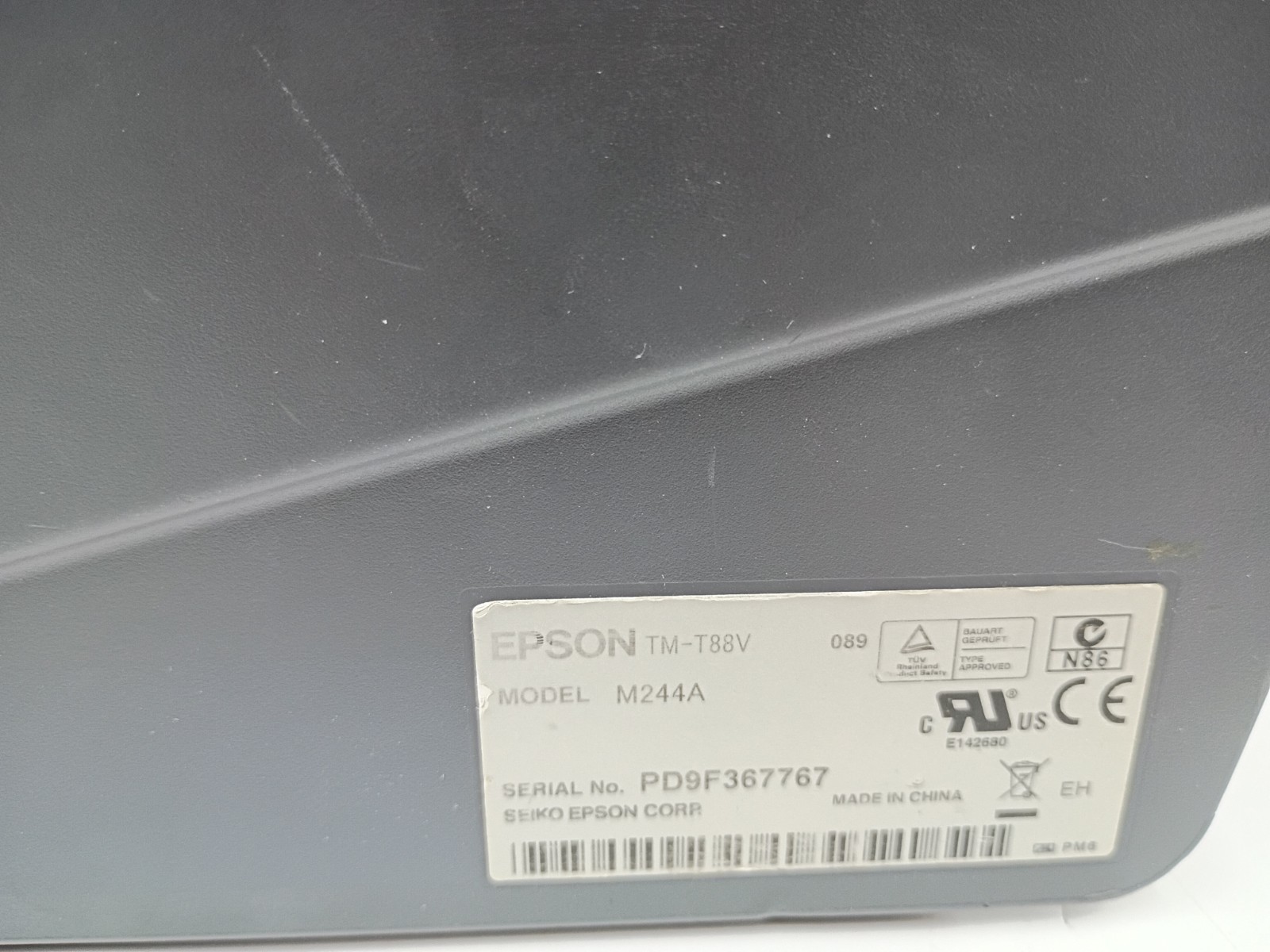Epson TM-T88V M244A Thermal POS Receipt Printer USB/Serial W Power Cable TESTED