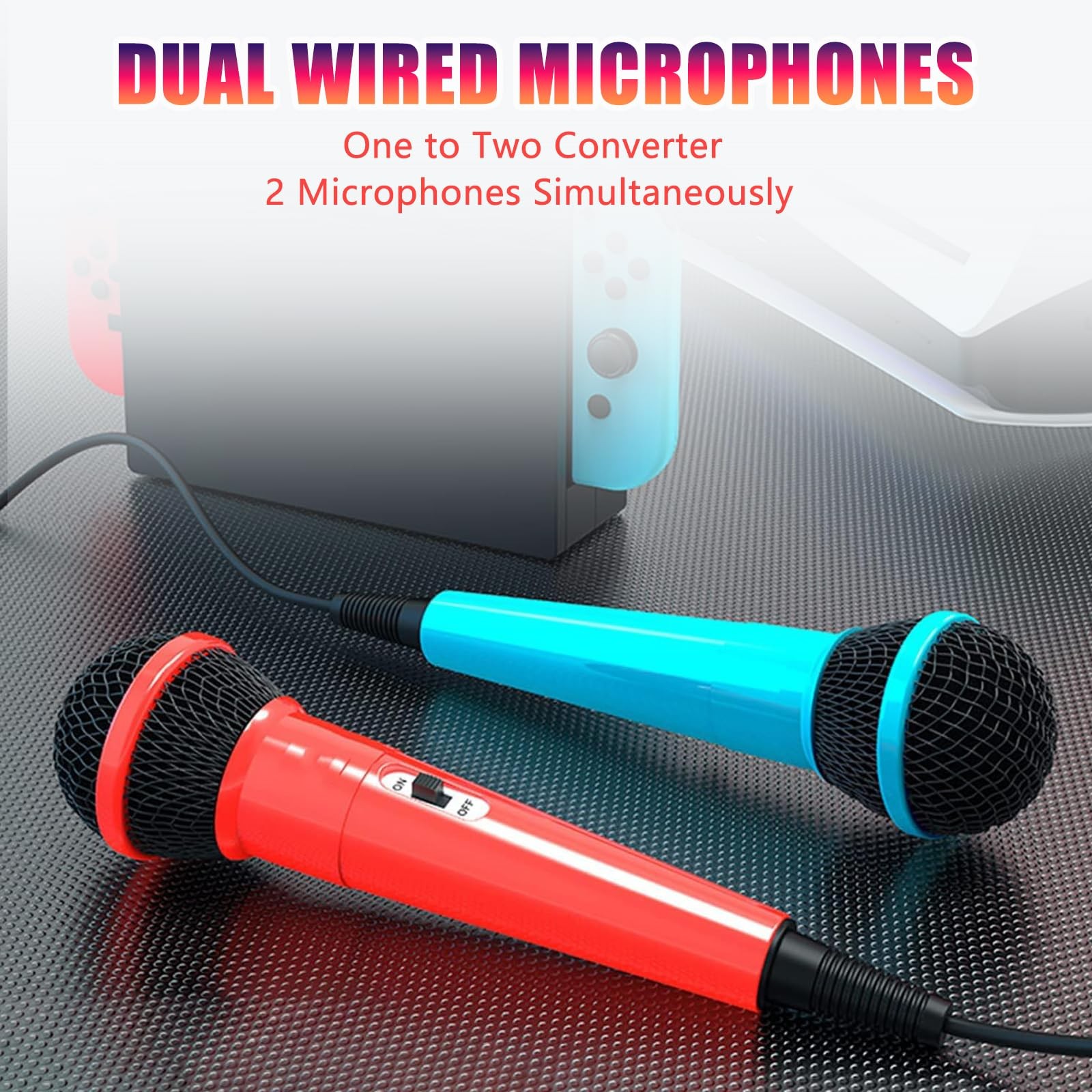 2-Piece 10FT Wired USB Device Microphone for Switch Gaming/PS5/PS4/XBOXONE/PC...