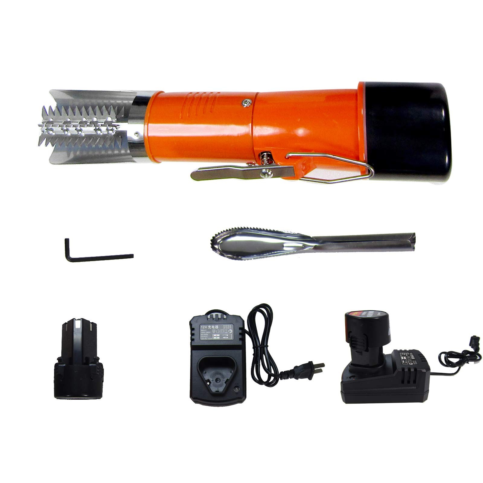 Powerful Electric Fish Scraper Cordless Scaler Cleaner No, 1 Battery