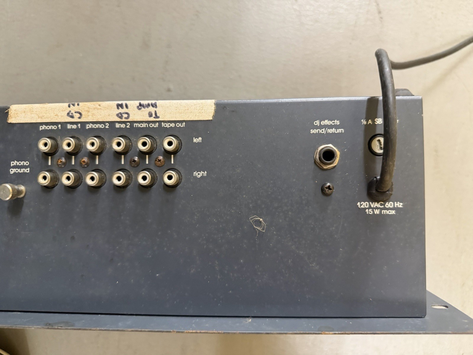 Biamp DJ 3001 Stereo Mixer Powers On Untested