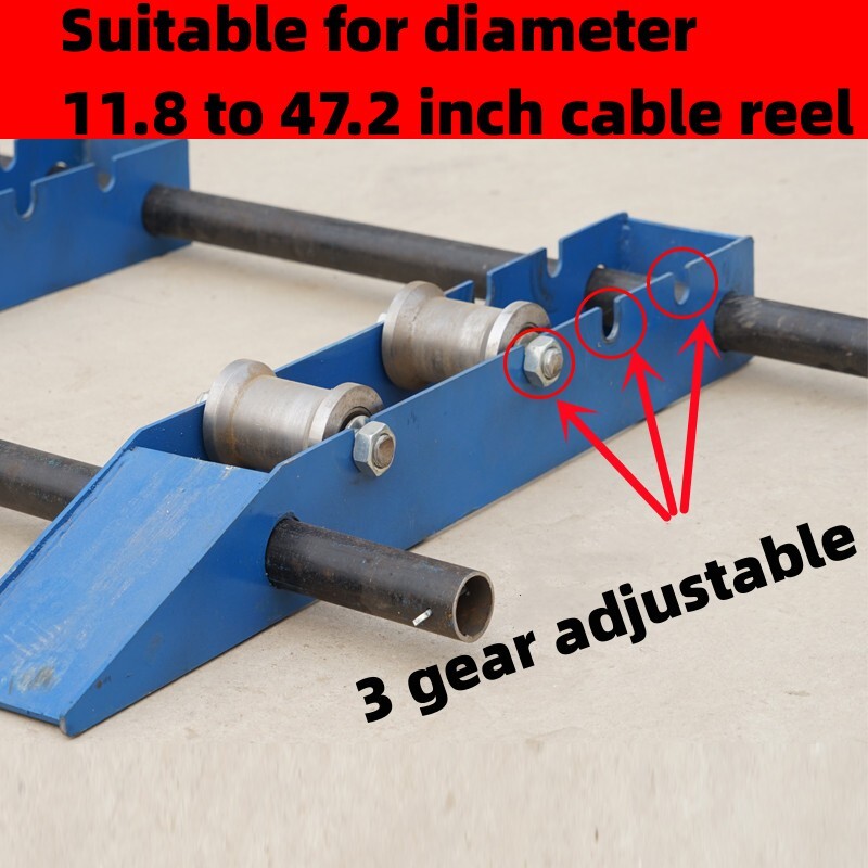 Heavy Duty Cable Drum Roller Stand Cable Reel Dispenser for reels 11.8-47.2" OD