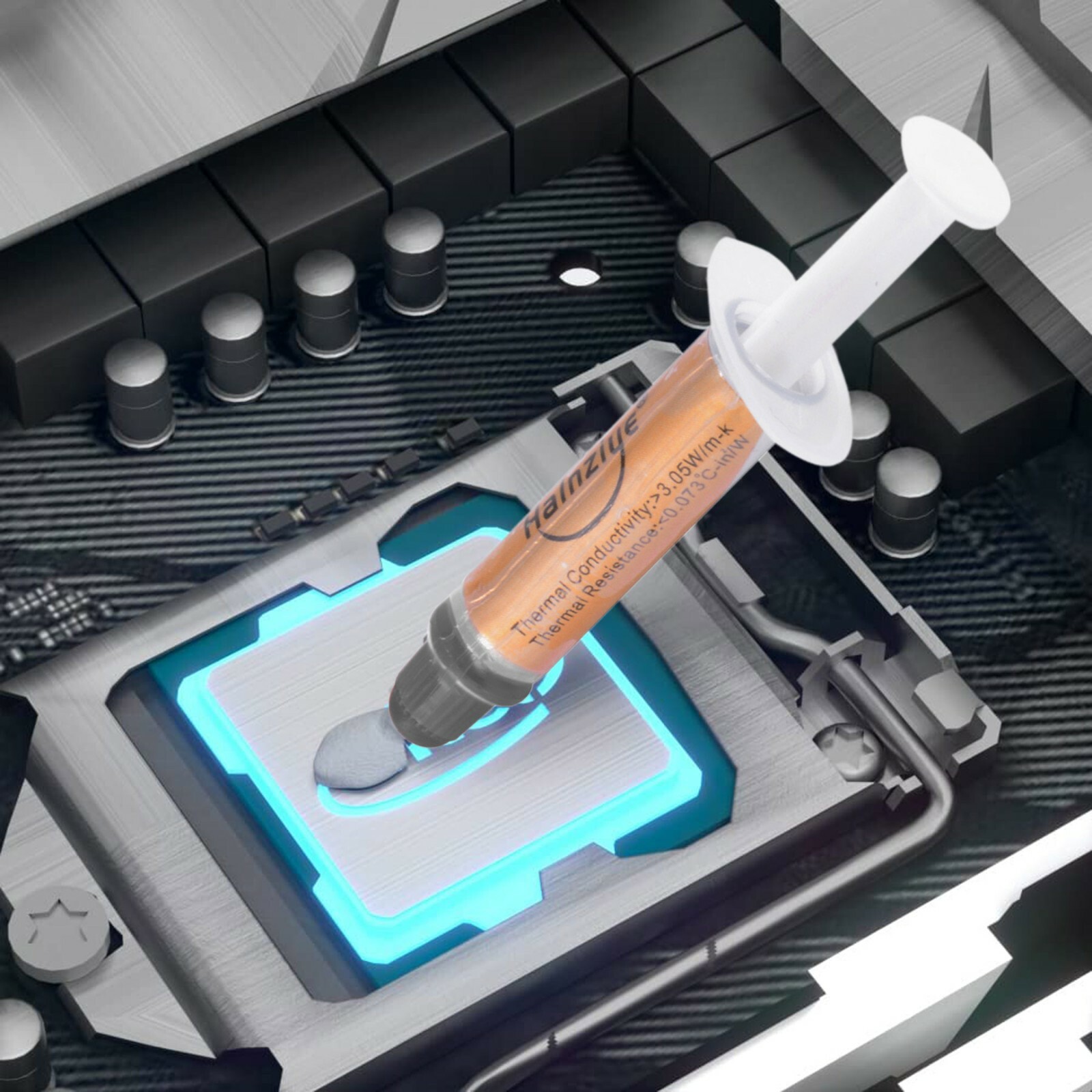 High Performance Silver Thermal Grease CPU Heatsink Compound Paste Syringe