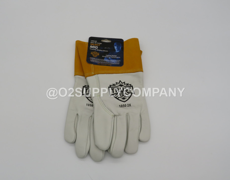 Trust Protection 10502X Select Top Grain Cowhide Unlined Mig Welder Glove, 2X