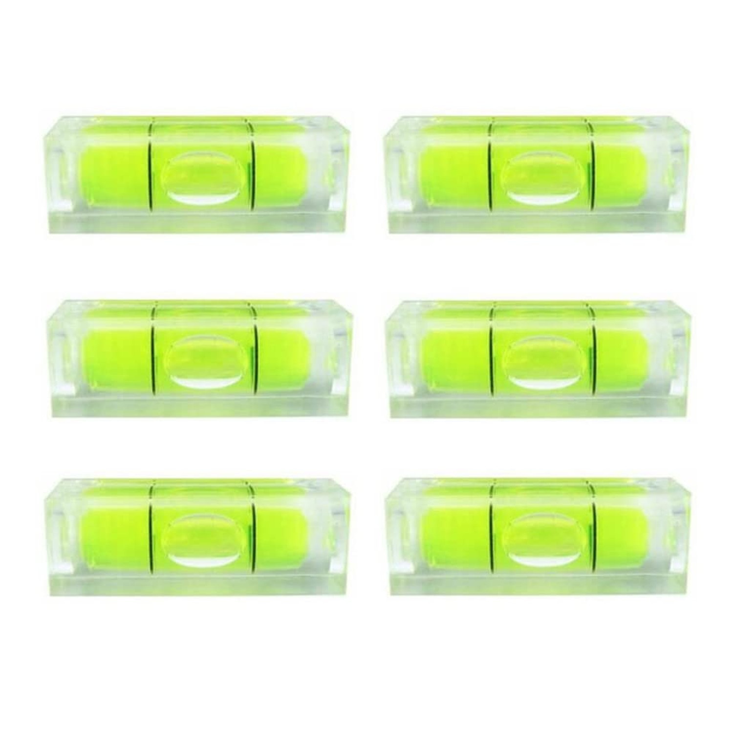 6Pcs Small Bubble Levels 10x10x29mm Mini Square Spirit Level Measuring Layout...
