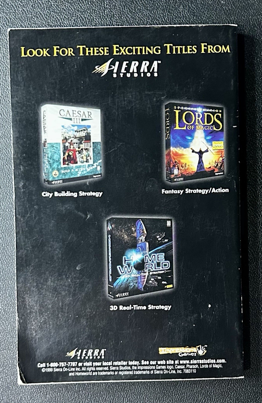 Book / Guide - Pharaoh - Sierra Studios - Pc Game - Vintage - Look!