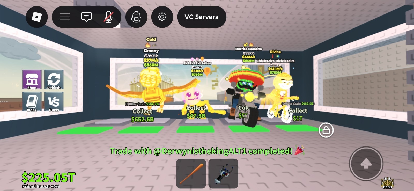 Roblox Game Item Asset - Secret Gold Divine Virtual Collectible Characters