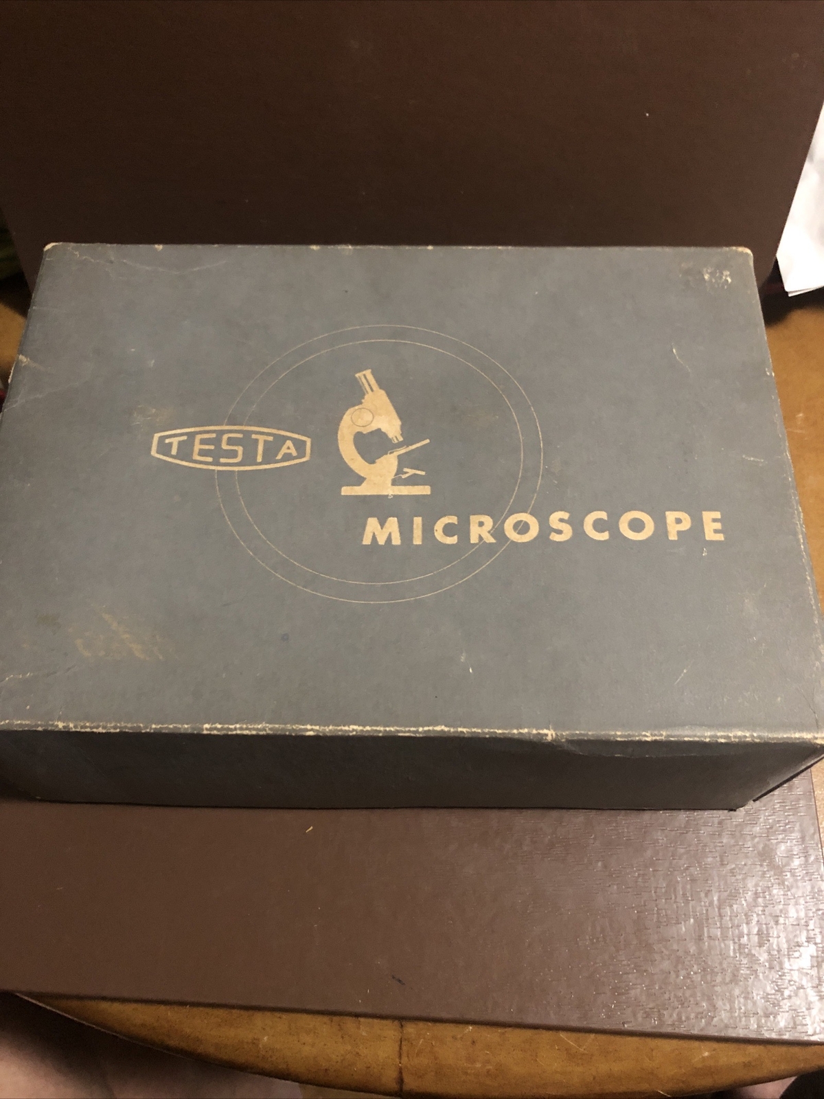 Stunning Antique Testa Microscope With All The Accessories In Original Box