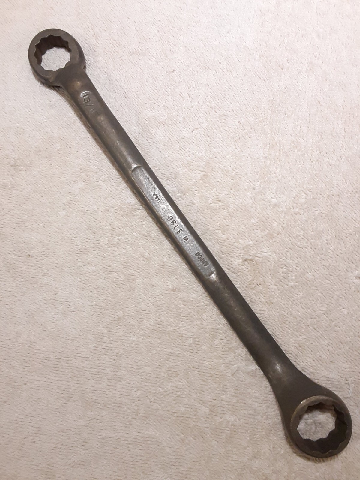 AMPCO USA NO-SPARK BRASS BRONZE W3190 WRENCH 13/16-7/8 OFF SET BOX END MARKED US