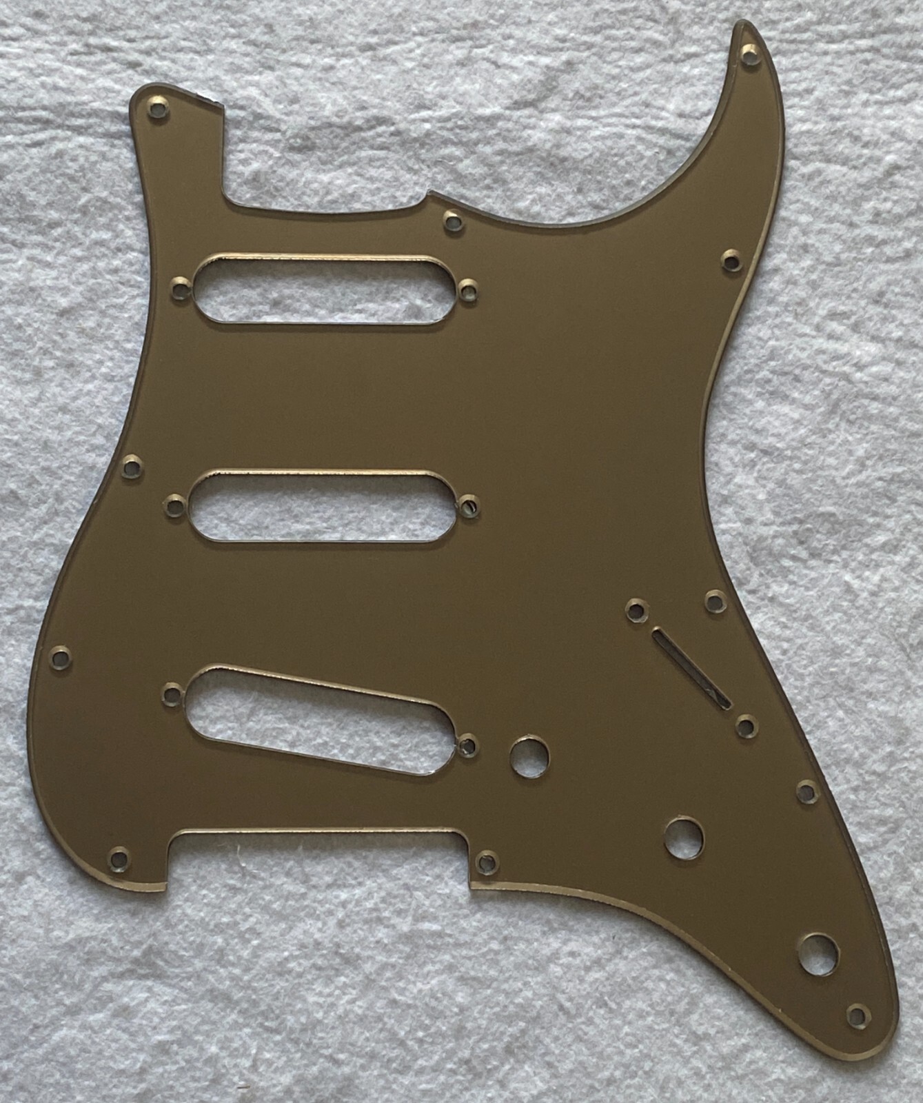 For US 11 hole Strat ST Stratocaster replacement pickguard 1 Ply Acrylic Gold