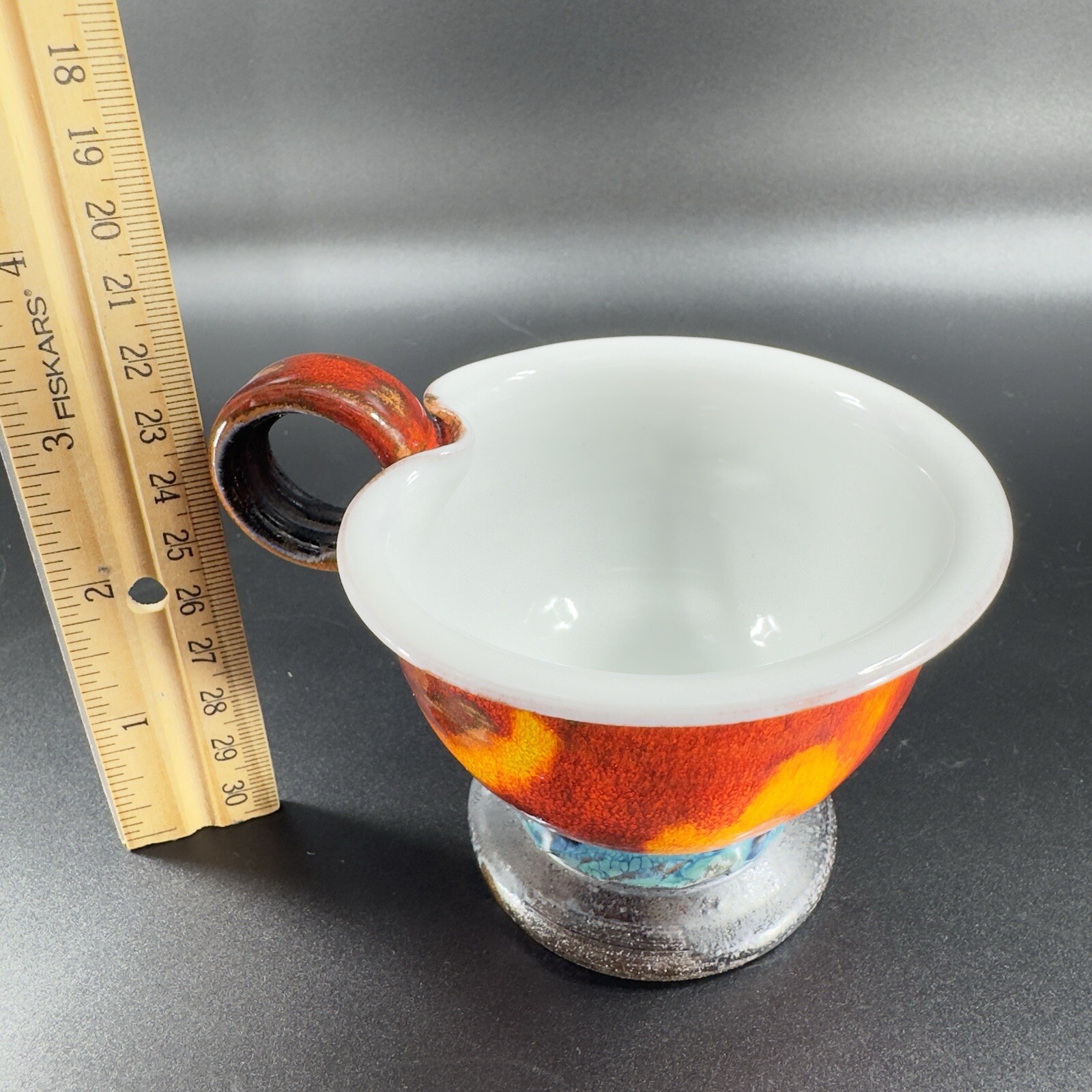 Danko Pottery Lava Glaze Textured Hand Made Small Pitcher Creamer Vintage