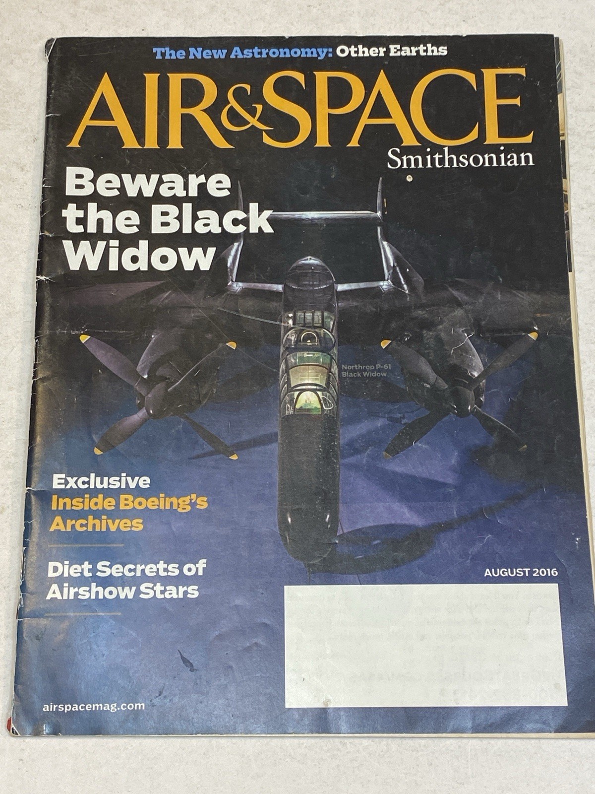 Air Space Smithsonian Magazine Aug 2016 Other Earths Black Widow Boeing Archives