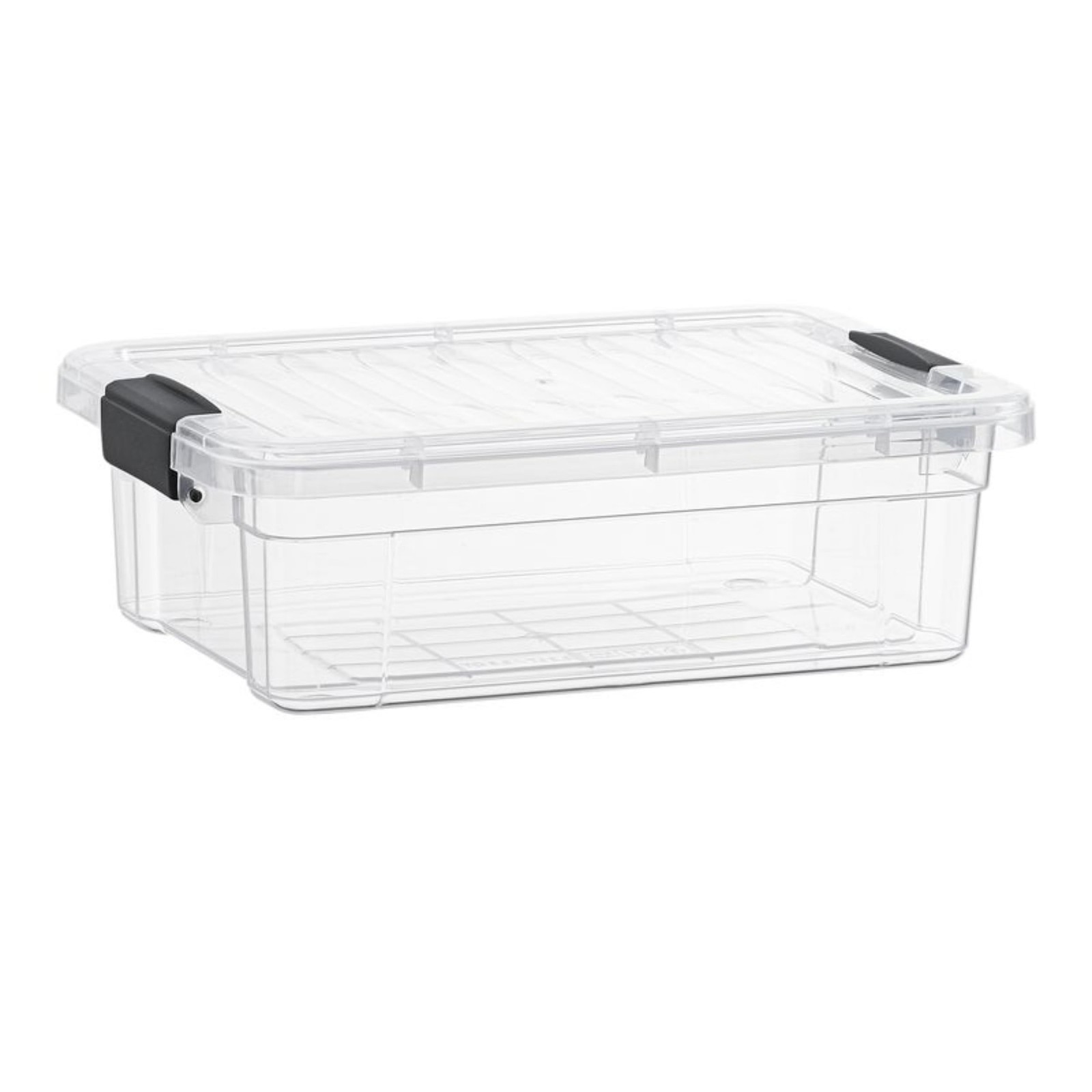 Superio Clear Storage Box with Lid, 13.7 Qt Stackable Plastic Organizer Bin