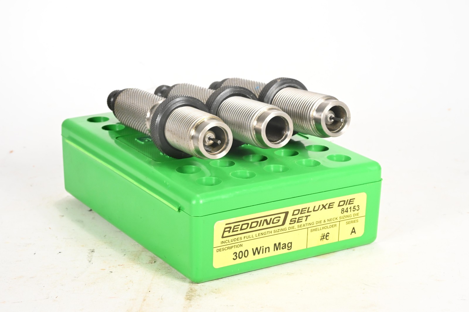 Redding Deluxe Die Set 300 Win Mag #84153 Reloading Dies 3 Die Set w/ Case