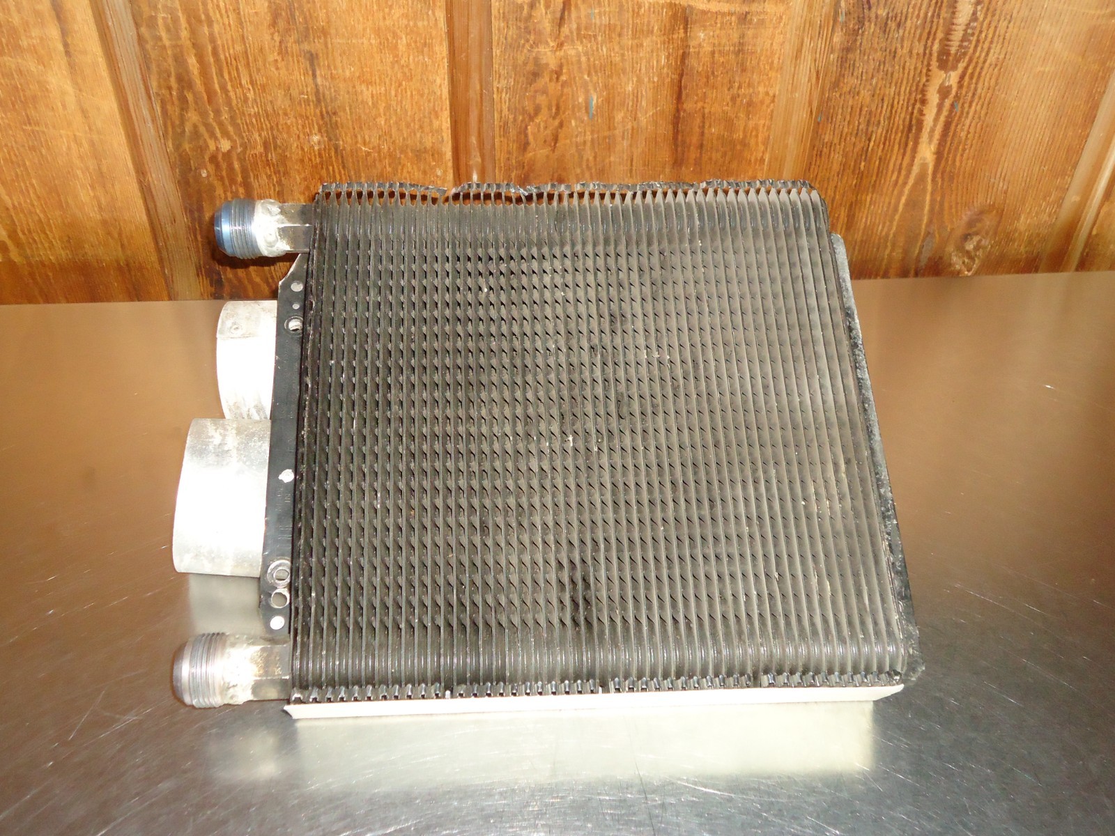 Long Oil Cooler 11" x 11" w/ Cooling Duct Racing Race Car Late Model Modified