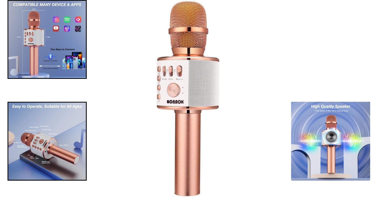 Multi-Functional Bluetooth Karaoke Mic and Speaker - Ultimate Home Entertainment
