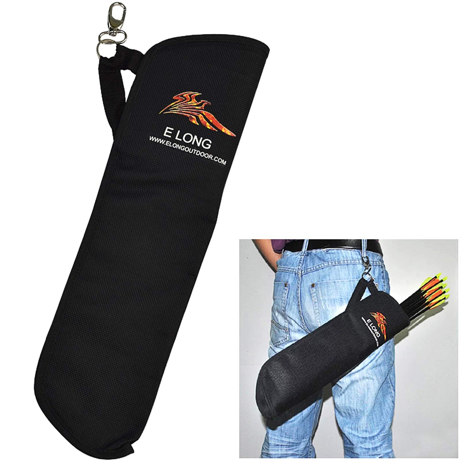Archery Arrow Holder Hip Side Arrow Quiver Belt Clip Waist Quivers Bag Quiver...