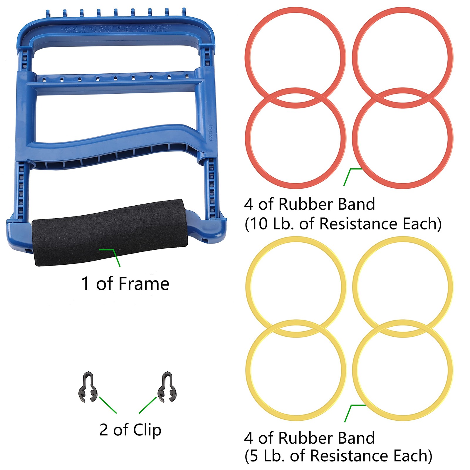 Hand Exerciser,Strength Training Grip Strengthener for Physcial Therapy,Blue