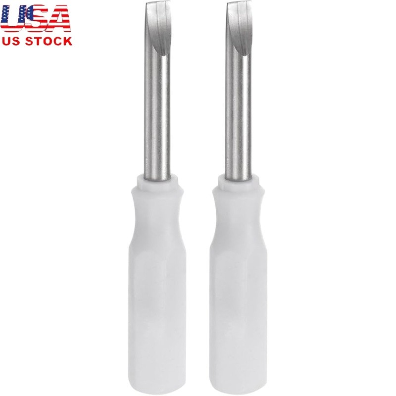 2Pcs Magnetic Flat Head Mini Screwdriver SL3.0 3mm Compact Tool Repairs New