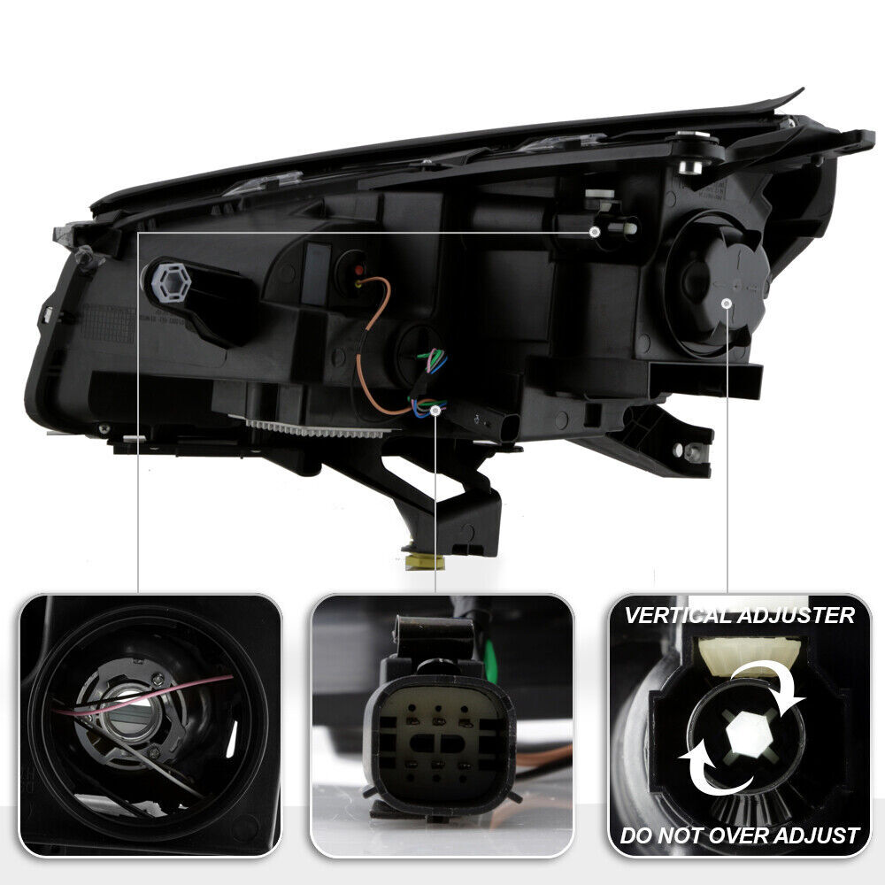 For 2013-2016 GMC Acadia Halogen LED Tube Projector Headlight Passenger Side RH